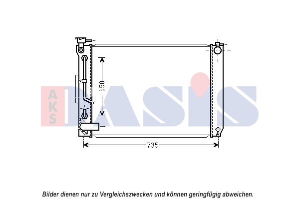 AKS DASIS Radiaator,mootorijahutus 210252N